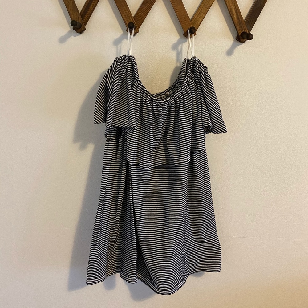 Of the shoulder stripped top